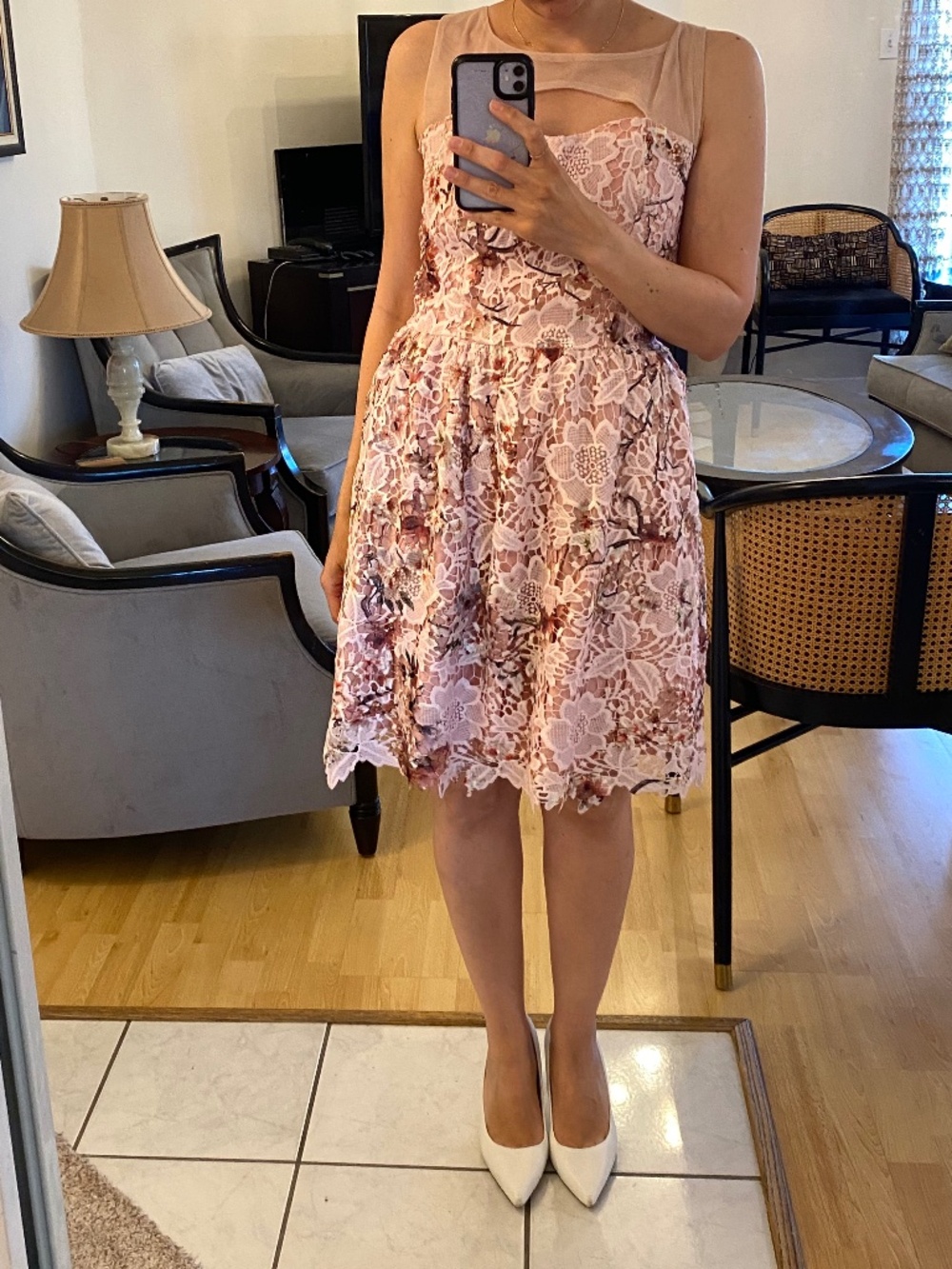Floral Lace Dress - Size Medium (M)